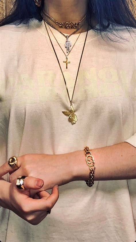 Take a closer look at billie eilish's tattoo in pictures billie eilish revealed last year that she had ticked getting a tattoo off her bucket list, but added that her fans would never get to see it. Pin by Leslie Gomezchino on Jewelry | Grunge jewelry, Cute ...