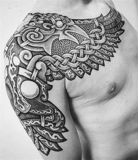 Ich suche ne vorlage für ein tattoo. Odins Raben Tattoo Vorlagen Fabelhaft 60 Odins Ravens ...