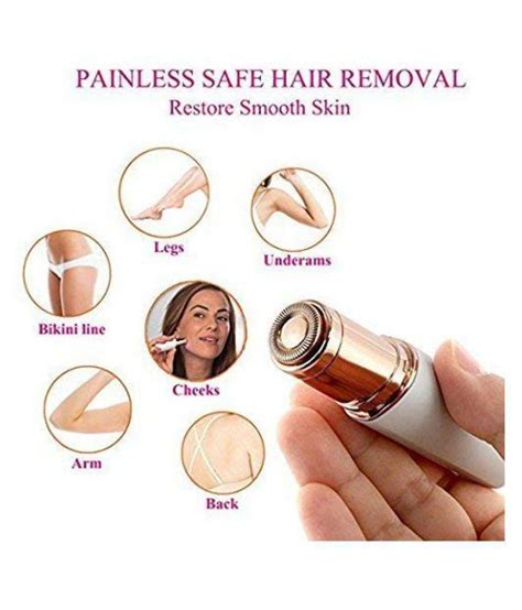 Desired results usually occur after repeated treatment. Flawless Wax Finishing Touch Hair Remover Epilator Razor ...