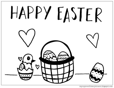 Happy easter 2020 coloring pages. My Cup Overflows: Happy Easter