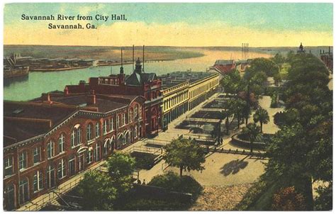 Points of interest & landmarks. 17 Best images about Vintage Savannah Postcards on ...