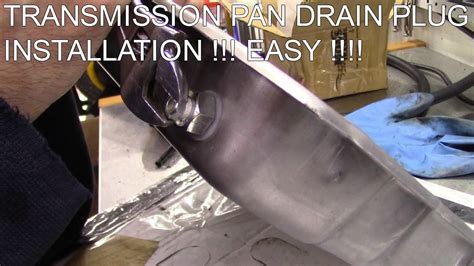 I either heard or read that you should torque it at 40 ft. Transmission pan drain plug Installation!! REAL EASY DIY !!! - YouTube