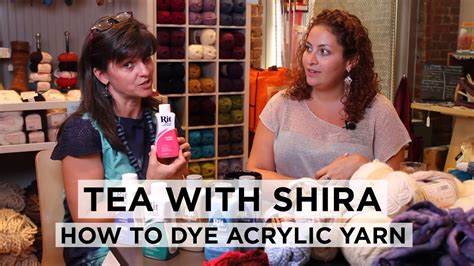 The color may vary on the amount of drops used and the amount. Tea with Shira #11 How to Dye Acrylic Yarn with Rit Dye ...