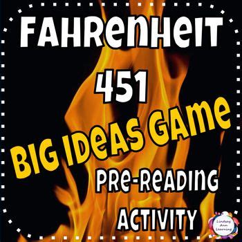 Check spelling or type a new query. This pre-reading game for Fahrenheit 451 by Ray Bradbury gets students thinking about plot ...