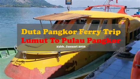 Jeti lumut to pangkor island. Ferry Trip Lumut To Pulau Pangkor - Pangkor Bebas Cukai ...