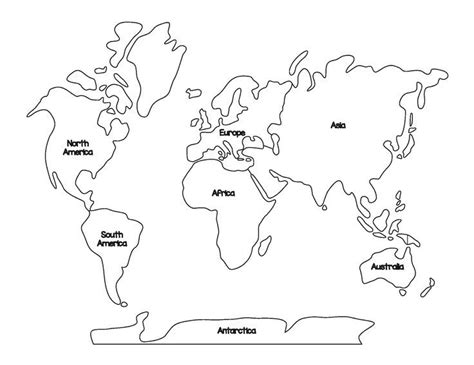 Hunderte von ausmalbildern zum drucken. Ausmalbild Kontinente / World Map Coloring Page Free ...