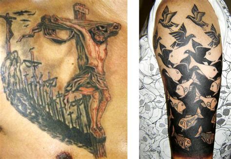 The thought of how much money would go into touching this up to keep it from becoming a black blob is making me more nauseous than the illusion. Top 10 Optical Illusion Tattoos | Mighty Optical Illusions