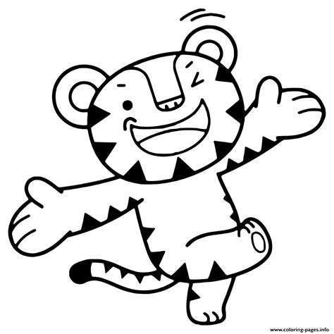 Coloriages a imprimer jeux olympiques hiver 2018, dessins jeux olympiques hiver 2018, coloriage gratuit olympics mascot coloring pages free for summer and winter olympic games. 2018 Winter Olympics Game Mascot Tiger Soohorang Coloring ...