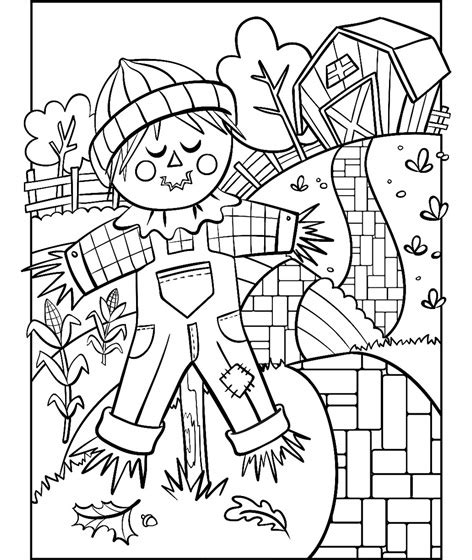 Choose your favorite coloring pages quick view. Scarecrow Coloring Page | crayola.com