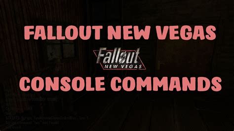 This command makes the player invulnerable. Fallout New Vegas Console Command Tutorial - YouTube