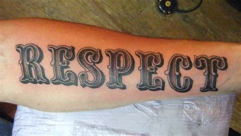 Sign up to receive exclusive previews of future smith street releases! lettering respect tattoo | adornbodyart.com/ Custom ...