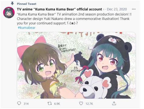 The second season of the tv anime kuma kuma kuma bear, which started broadcast in october 2020 and just welcomed its last episode, has been kuma kuma kuma bear is based on the light novel, written by kumanano, and illustrated by 029. Kuma Kuma Kuma Bear Season 2 Release Date, Renewed