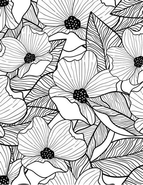 La construction rythmique laisse beaucoup. Bouquet de fleurs coquelicot coloriage difficile | Floral ...