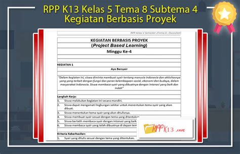 Pembelajaran 1 yang mulai dari halaman 2 sampai 11, merupakan materi subtema 1 hidup bersih dan sehat di rumah, tema 4 hidup bersih dan sehat. Kelas 5 Tema 8 Subtema 4 Kegiatan Berbasis Proyek ...