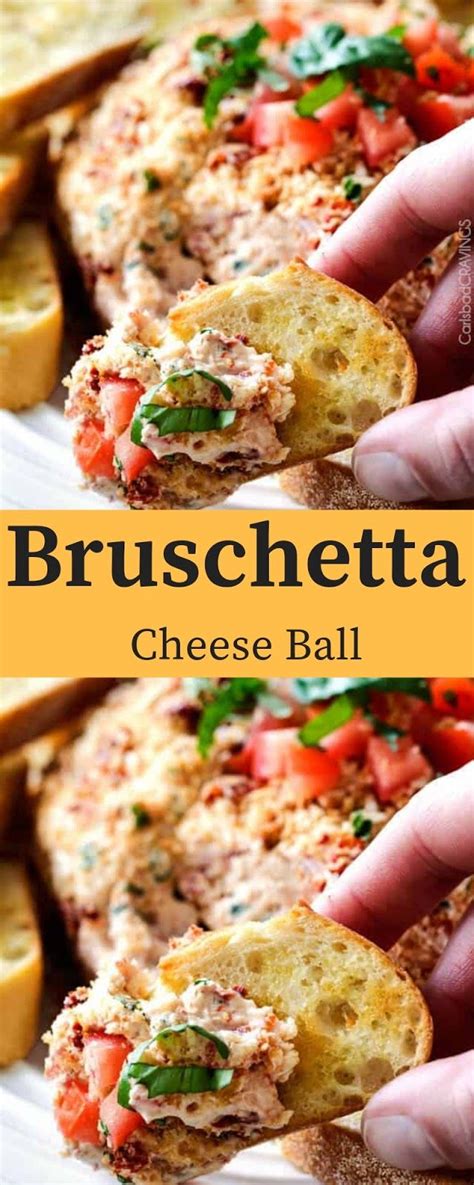 Recipes basic bruschetta tomato and basil bruschetta tomato and goat cheese bruschetta bruschetta with white beans, tomatoes, and olives grilled cheese directions: Bruschetta Cheese Ball | Hannie Kitchen | Healthy recipes ...