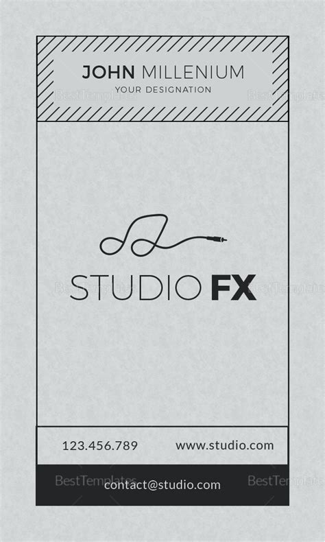 Add your logo, contact info, images and even photos. Studio Business Card Design Template in PSD, Word, Publisher