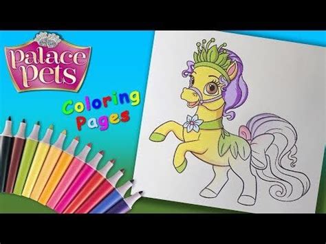 Some tips for printing these coloring pages: Pony Bayou Coloring Pages #ForGirls Disney Princess Palace ...