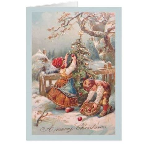 Check spelling or type a new query. Vintage German Children Christmas Card | Zazzle.com ...