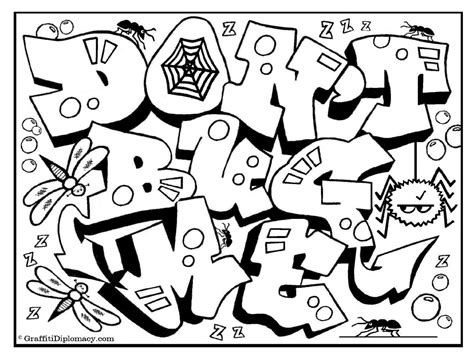 Graffiti coloring pages to download and print for free in. Graffiti Letters Coloring Pages at GetColorings.com | Free ...