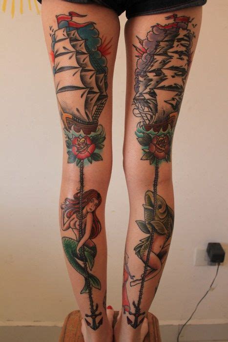 See more ideas about tattoos, body art tattoos, tattoo designs. american traditional thigh tattoos - Google Search | Leg tattoos, Mermaid tattoos, Tattoos for guys