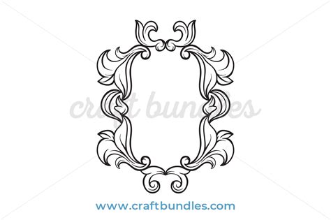 Free svg files to download and create your own diy projects using your cricut explore, silhouette cameo and more. Elegant Frames SVG Cut File - CraftBundles