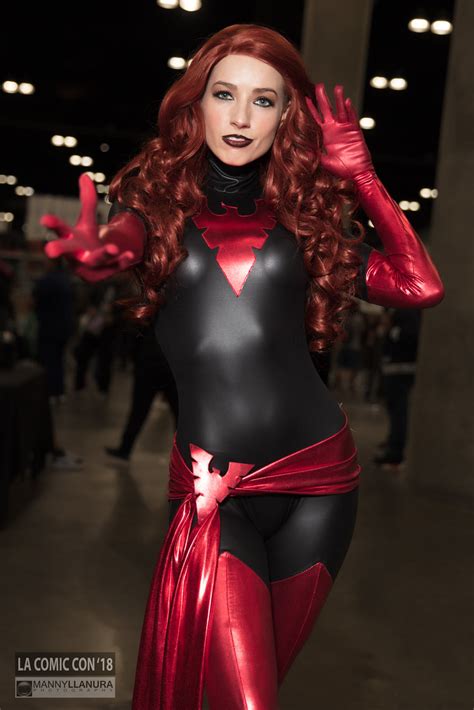 Telepath jean grey has gained power beyond all comprehension, and that power has corrupted her absolutely! LA Comic Con 2018 Cosplay Dark Phoenix Amanda Lynne Shafer ...