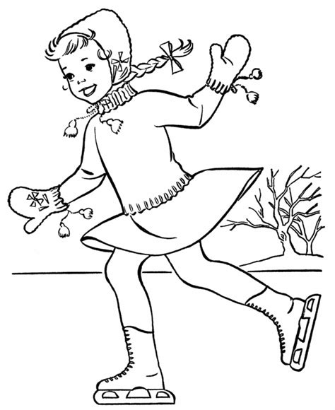 Winter ice skating coloring pages. Winter Coloring Printables | Winter Coloring Pages ...