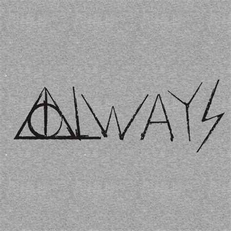 Not just because i'm a harry potter fan, but because it tells me not to cut. Always Deathly Hallows by picky62version2 | Triangle ...