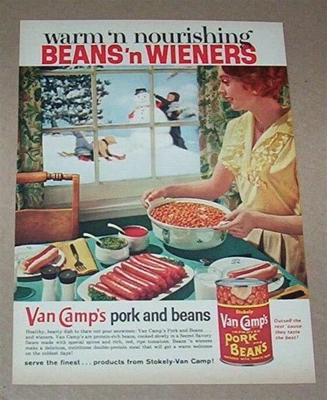 For many, it still is. 1962 print ad page - Van Camp's Pork & Beans family hot ...