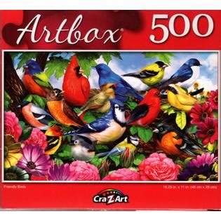 Ravensburger garden birds 500 piece premium jigsaw puzzle softclick complete. Art Box Friendly Birds - 500 Pieces Jigsaw Puzzle