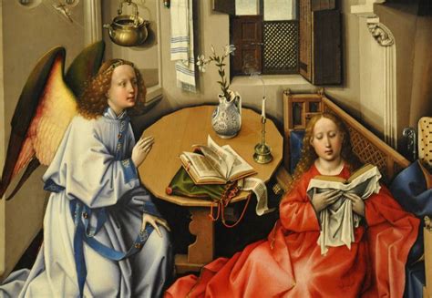#robert campin #art #metropolitan museum of art #art history #triptych #triptyque #mérode #altarpiece #fine art. - Robert Campin (1375 - 1444) - Mérode altarpiece ...