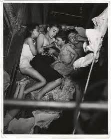 Sleep now in the fire Lower East Side, New York, 1941, Weegee. Children sleeping ...