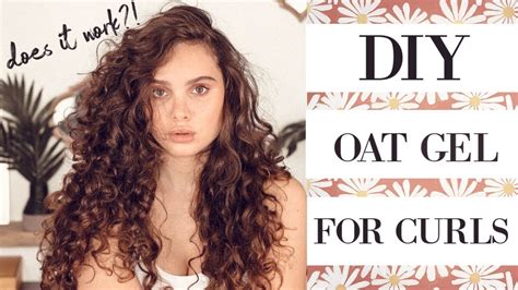 How to style curly hair with gel. diy oat gel for curly hair | dana tries DIYs - YouTube