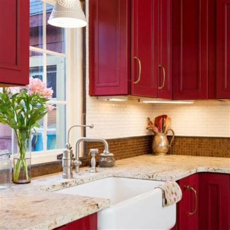 Wholesale kitchen cabinets & ready to assemble (rta) kitchen cabinets. 4 Rich Jewel Tones for a Gem of a Kitchen | Red kitchen ...