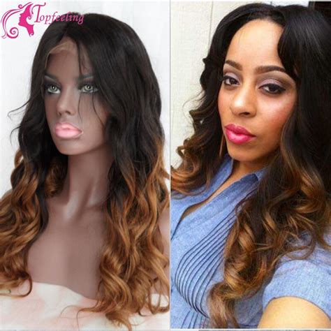 180% density two tone human hair wig #1b/#30 ombre virgin brazilian hair dream swiss lace kinky curly 360 lace wigs lwigs147. Ombre Brazilian Virgin Hair Glueless Full Lace Human Hair ...