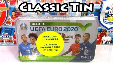 Samlekort spil, fra 5 år. New Panini Adrenalyn XL Road To Euro 2020 Classic Tin ...