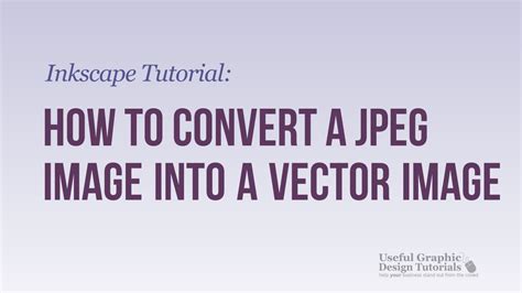 This vector format describes images as shapes, paths, text, and filter effects. How to Convert a jpeg Image into a Vector Image Using ...