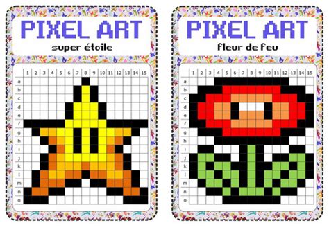 Le coloriage des carrés d'une feuille quadrillée de cahier ou de classeur. atelier libre : pixel art - Fiches de préparations (cycle1 ...