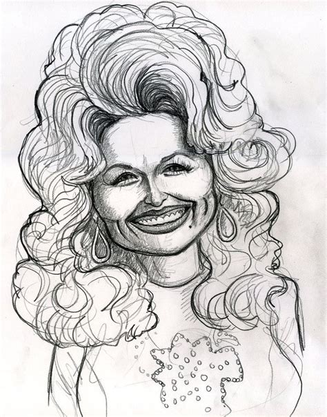 * 8.5x11 high quality 300 dpi jpg to print out and color! Dolly Parton | Funny paintings, Caricature, Funny caricatures