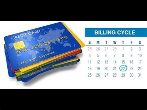 Credit card billing cycles are varying lengths, usually ranging from 28 to 31 days, depending on the credit card and the issuer. How credit cards work - understanding billing cycles - YouTube