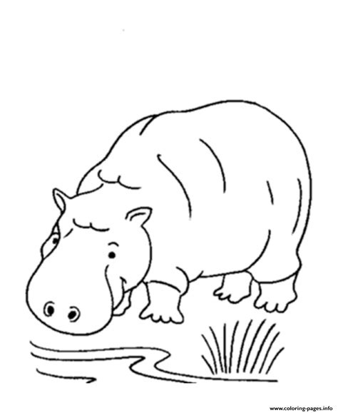 Click on an animal to go to that printout. Wild African Animal S Hippo843f Coloring Pages Printable