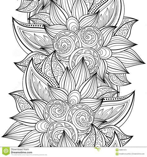 You could also experiment with pattern, pairing a leopard print with a striking floral wallpaper or. Vector Seamless Monochrome Floral Pattern Stock Vector ...