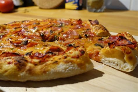 [Homemade] Pizza Prosciutto cotto & Funghi | Food, Recipes, Homemade pizza
