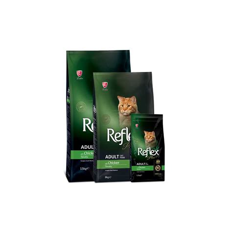 Meets nutritional needs of kittens with it's balanced formula and high quality ingredients. Reflex Plus Adult Cat Food Chicken - PetsOne.pk