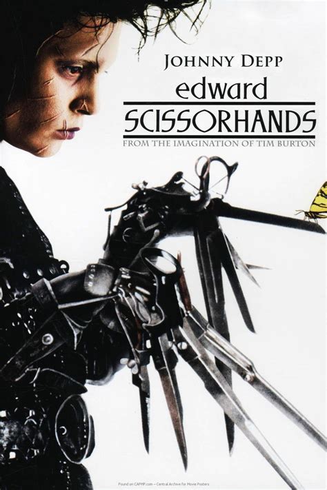 Movie posters, famous, popular, classic, cartoon, film, cinema, high resolution movie poster print sales types; Movie Poster »Edward Scissorhands« on CAFMP