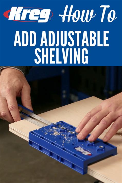 Go to hafele and look up shelf supports for a complete selection of what can make your project look and. How To Add Adjustable Shelving with the Kreg Shelf Pin Jig | Any time you're creating a project ...