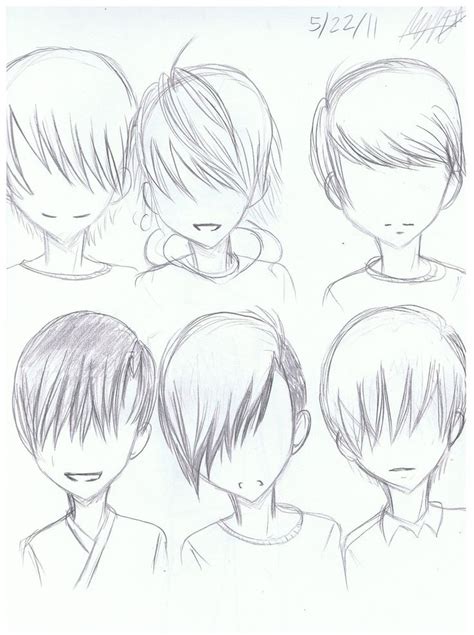 Anime drawings are mostly used in japanese comics or better known as manga. Anime Guy Hairstyle Sketches - http://hairstylee.com/anime ...