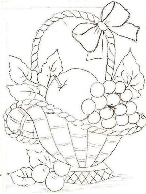 Скачать стоковые фото fruit basket. fruit basket in 2020 | Basket drawing, Fruit basket ...