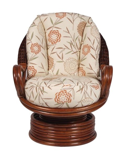 A wonderfully sized seat and a pleasant traditional style make this rattan chair is one of our. rattan chairs | Santiago Rattan Swivel Rocker Chair ...