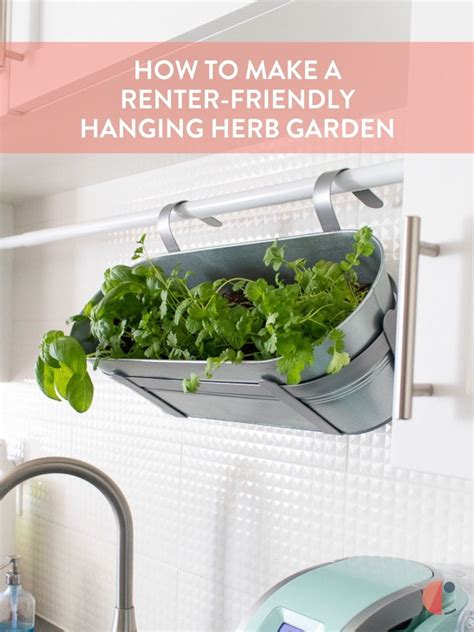 Follow this amazing step by step tutorial to make your own ladder. Renter-Friendly DIY!: Make a Hanging Herb Garden | Renter ...